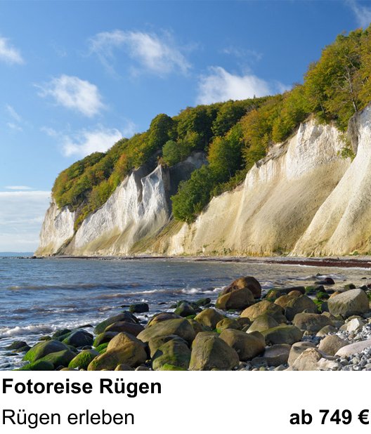 Abwechslungsreicher Foto-Workshop: Fotoreise Rügen – Rügen erleben