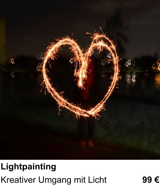 Lightpainting als Fotoworkshop in Frankfurt