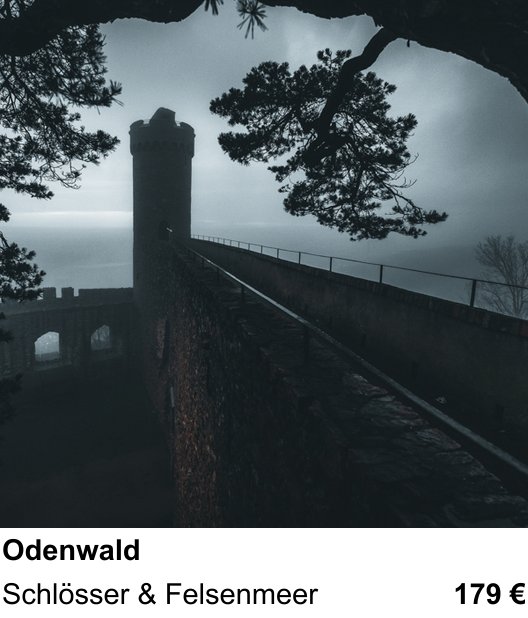 Abwechslungsreicher Foto-Workshop: Odenwald – Schlösser & Felsenmeer