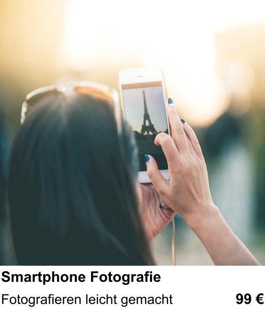 Smartphone Fotografie als Fotoworkshop in Frankfurt