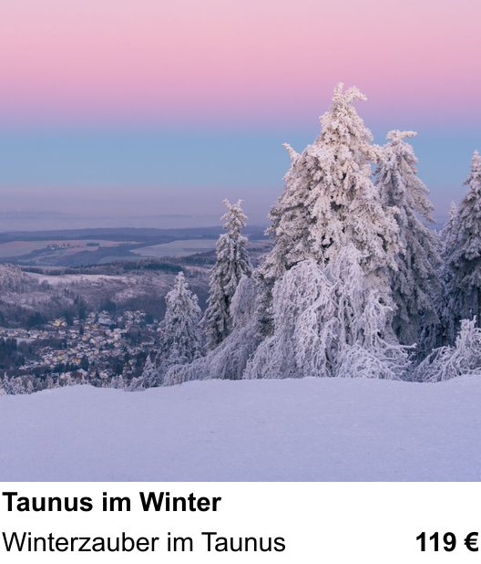 Abwechslungsreicher Foto-Workshop: Taunus im Winter – Winterzauber im Taunus