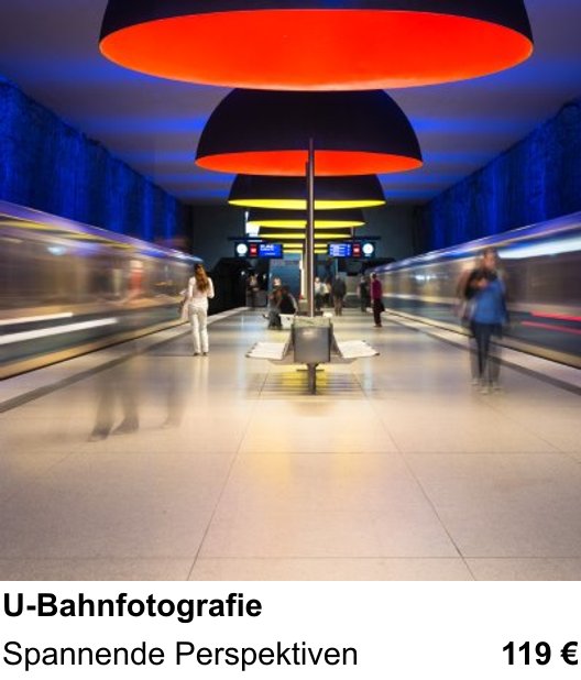 U-Bahnfotografie als Fotoworkshop in Frankfurt