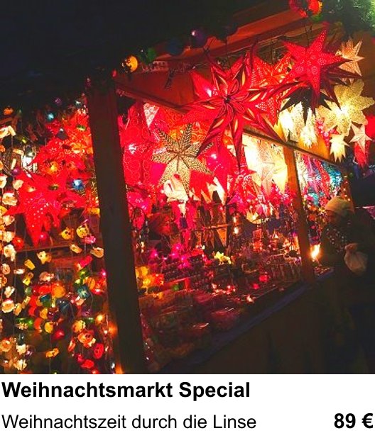 Weihnachtsmarkt Special als Fotoworkshop in Frankfurt